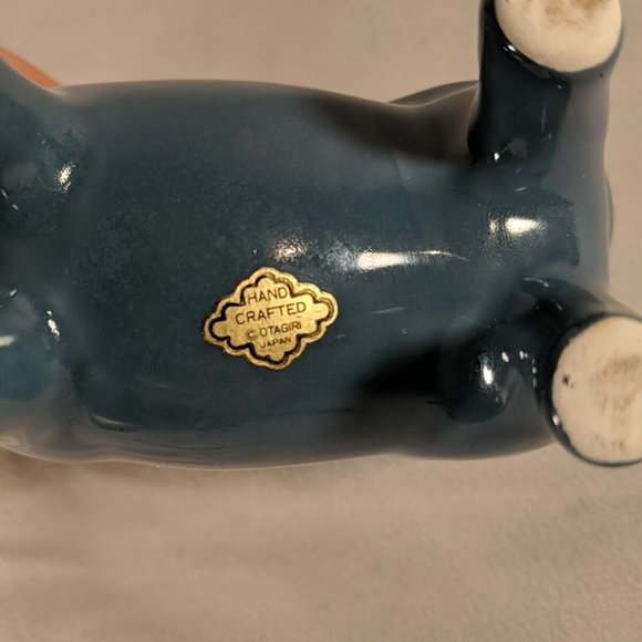 Otagiri Japan Hand Crafted Blue Cow Creamer Milk Vintage Ceramic Excellent Cond - Picture 7 of 10